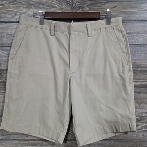 J. Crew Men's Light Khaki Flat-Front Shorts Size 32W